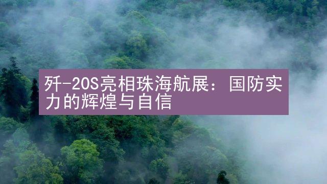 歼-20S亮相珠海航展：国防实力的辉煌与自信